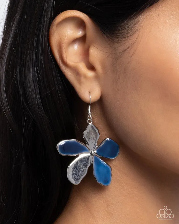 Paparazzi Earring Painted Promotion Blue Paparazzi Jewelry Earrings