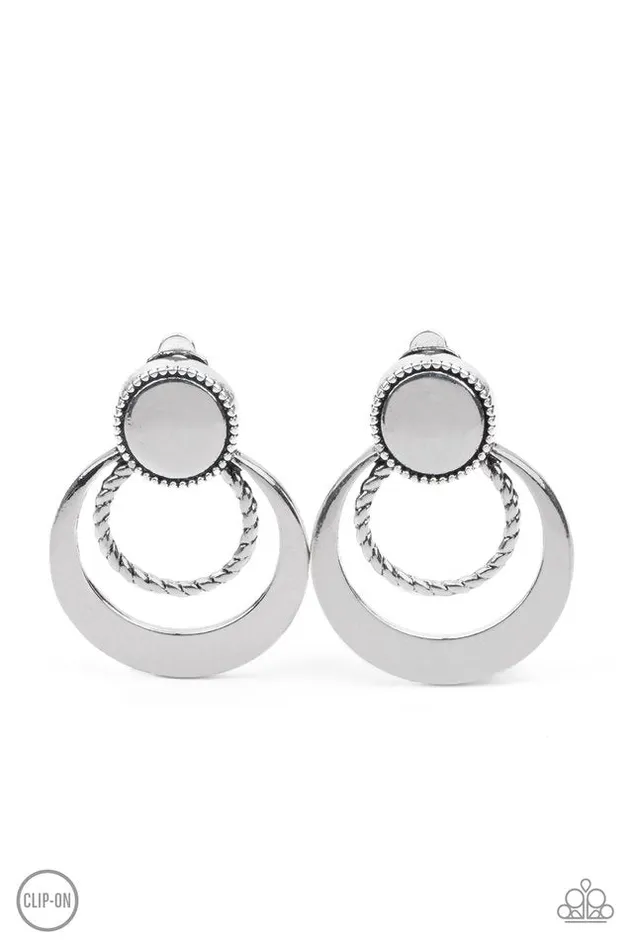 Paparazzi Earring Refined Ruffles Silver Paparazzi Jewelry Earrings Paparazzi Earring Refined Ruffles Silver Paparazzi Jewelry Earrings