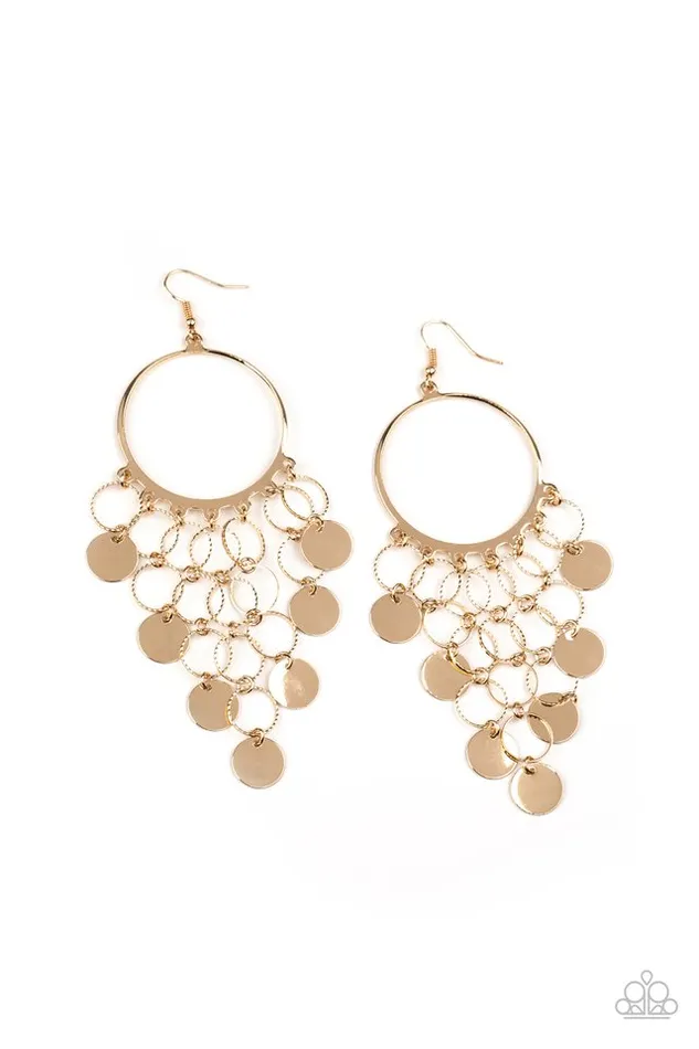 Paparazzi Earring Take a CHIME Out Gold Paparazzi Jewelry Earrings Paparazzi Earring Take a CHIME Out Gold Paparazzi Jewelry Earrings