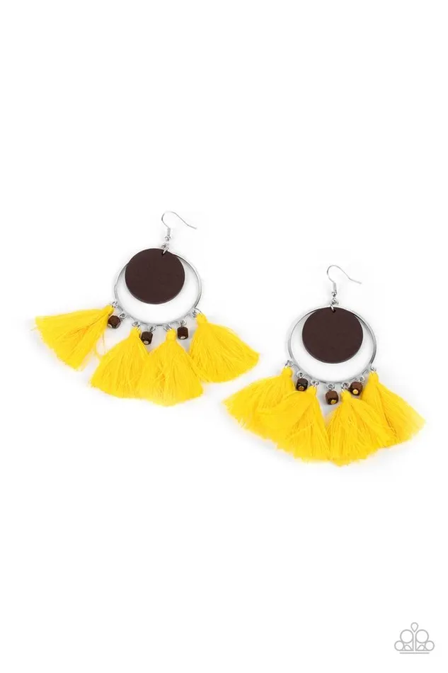 Paparazzi Earring Yacht Bait Yellow Paparazzi Jewelry Earrings Paparazzi Earring Yacht Bait Yellow Paparazzi Jewelry Earrings