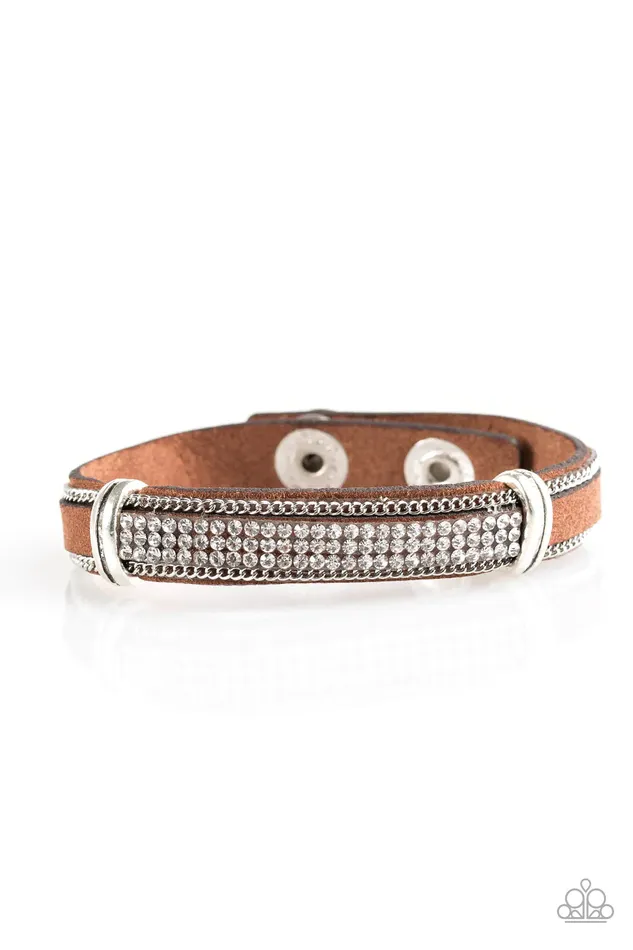 Paparazzi Jewelry Bracelets Paparazzi Bracelet A Walk In The SPARK Brown
