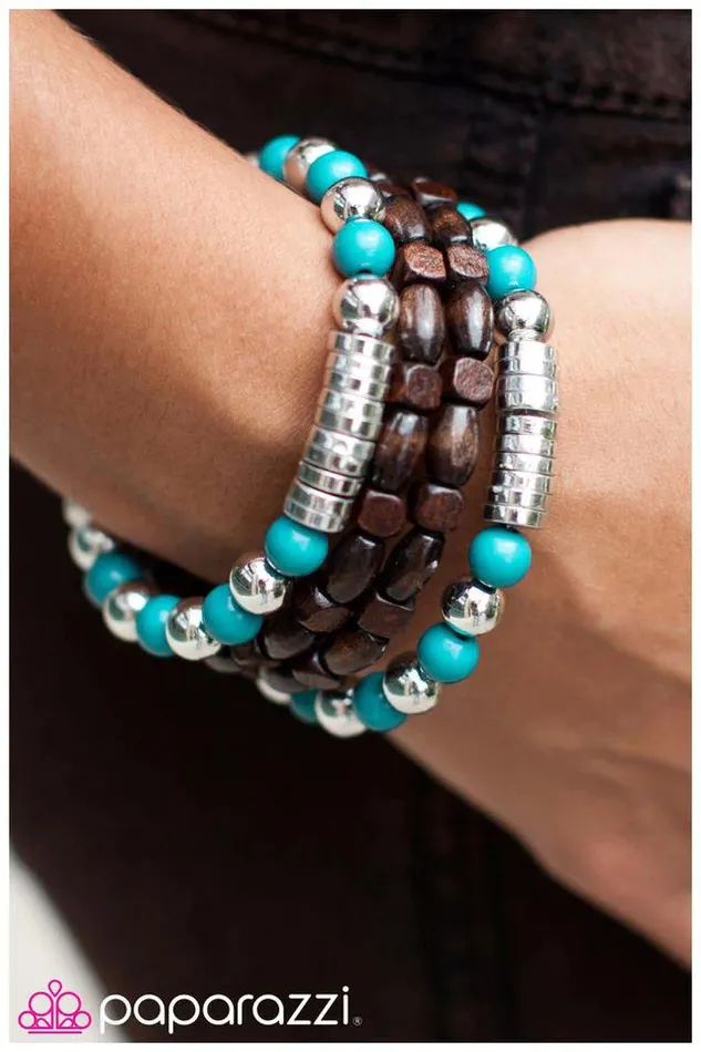 Paparazzi Jewelry Bracelets Paparazzi Bracelet All in the Wrist Blue