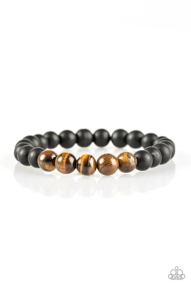 Paparazzi Jewelry Bracelets Paparazzi Bracelet Amity Brown