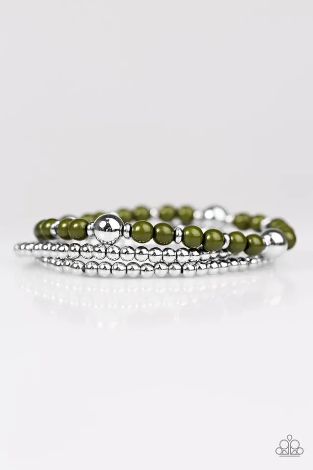 Paparazzi Jewelry Bracelets Paparazzi Bracelet Colorfully Classy Green