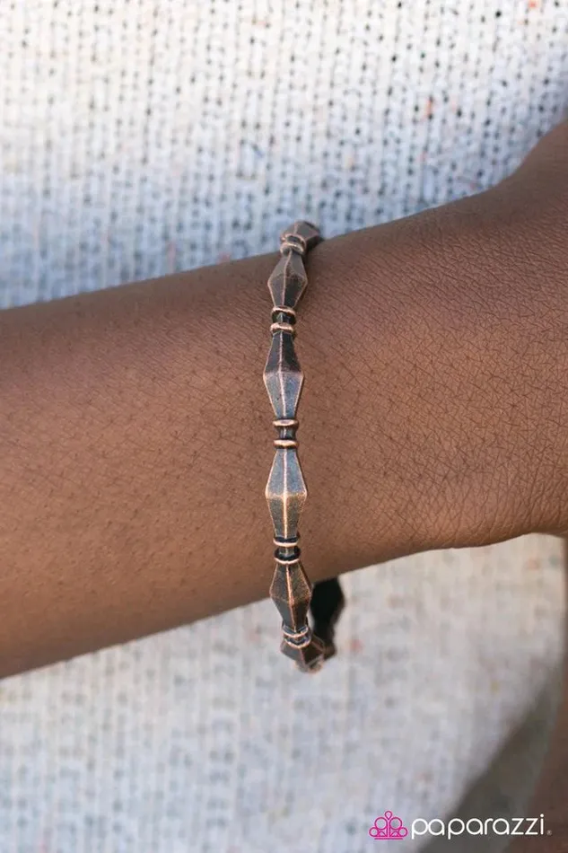 Paparazzi Jewelry Bracelets Paparazzi Bracelet Concrete Jungle Copper