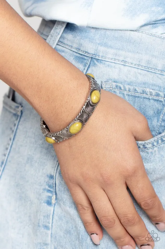 Paparazzi Jewelry Bracelets Paparazzi Bracelet Desert Skyline Green