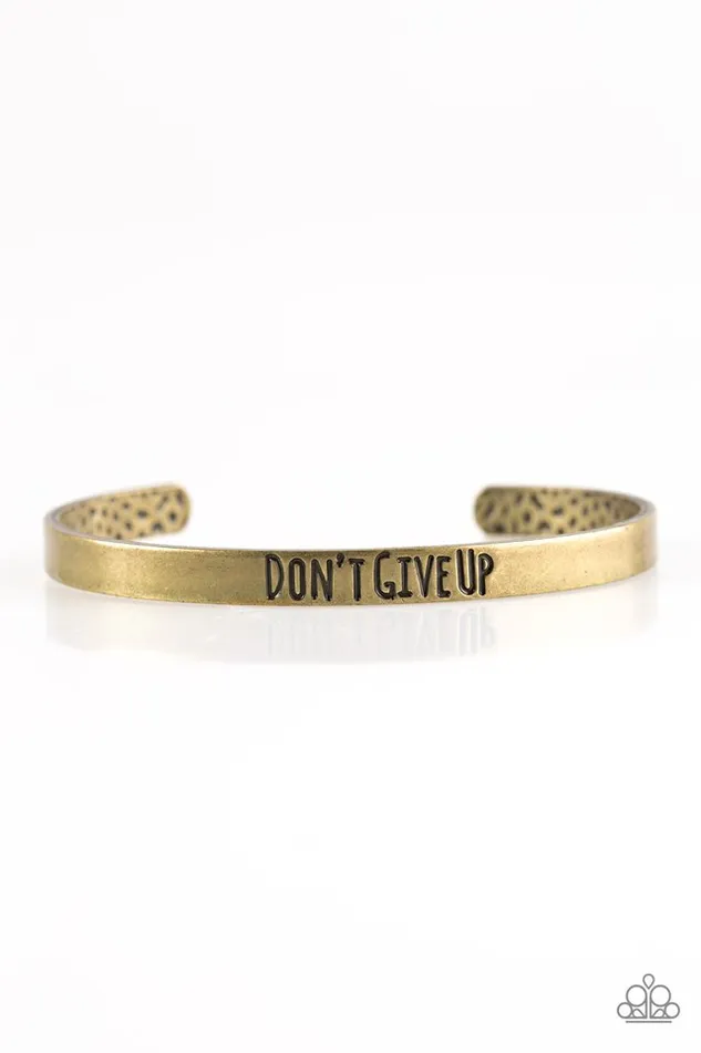 Paparazzi Jewelry Bracelets Paparazzi Bracelet Dont Give Up Brass