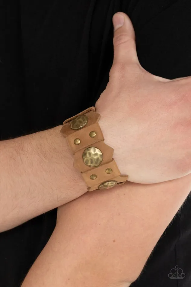 Paparazzi Jewelry Bracelets Paparazzi Bracelet Electrified Edge Brown
