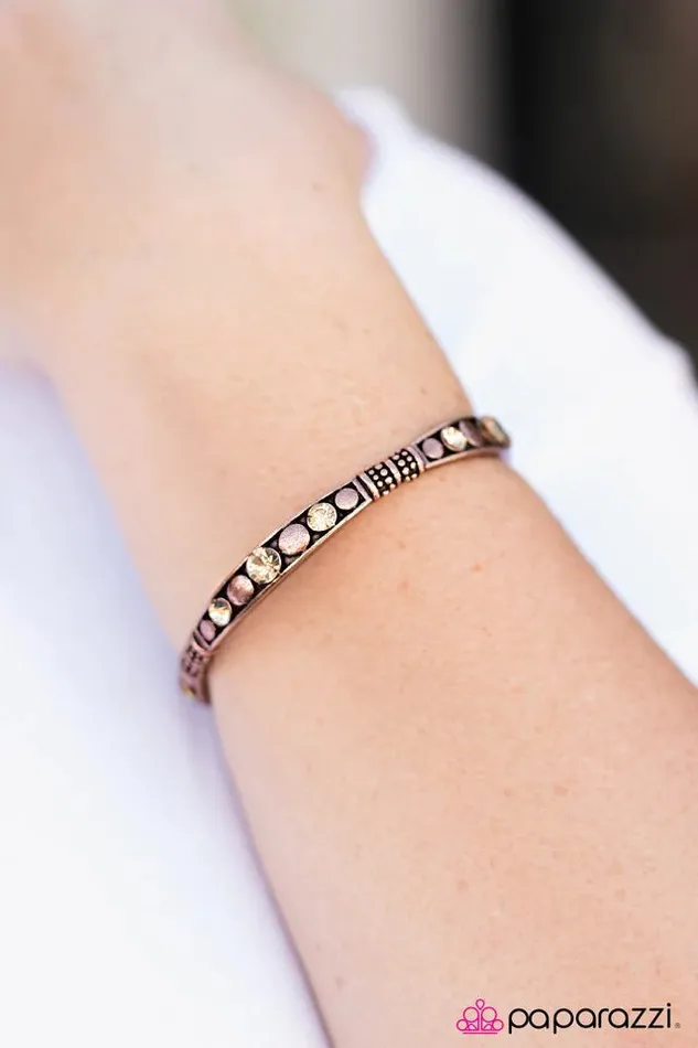 Paparazzi Jewelry Bracelets Paparazzi Bracelet Get Your Sparkle On Copper