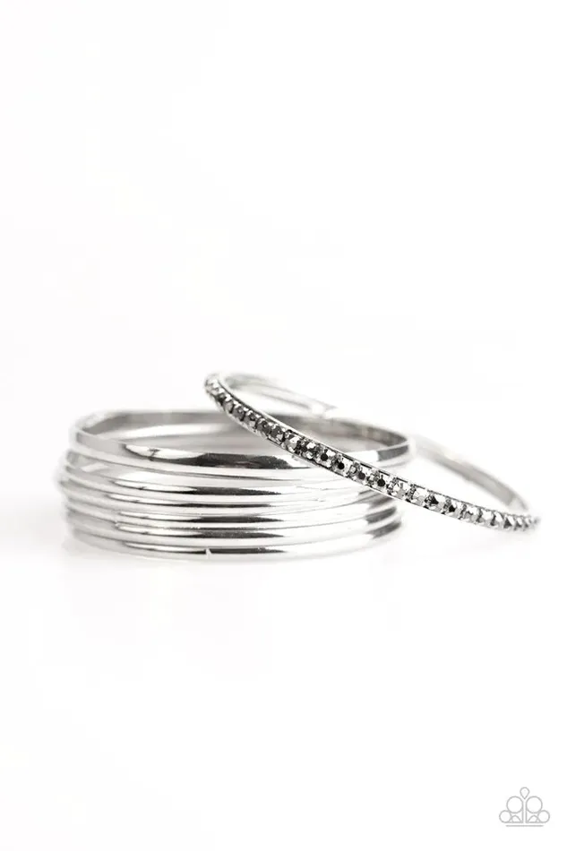 Paparazzi Jewelry Bracelets Paparazzi Bracelet Gorgeous In Glitter Silver