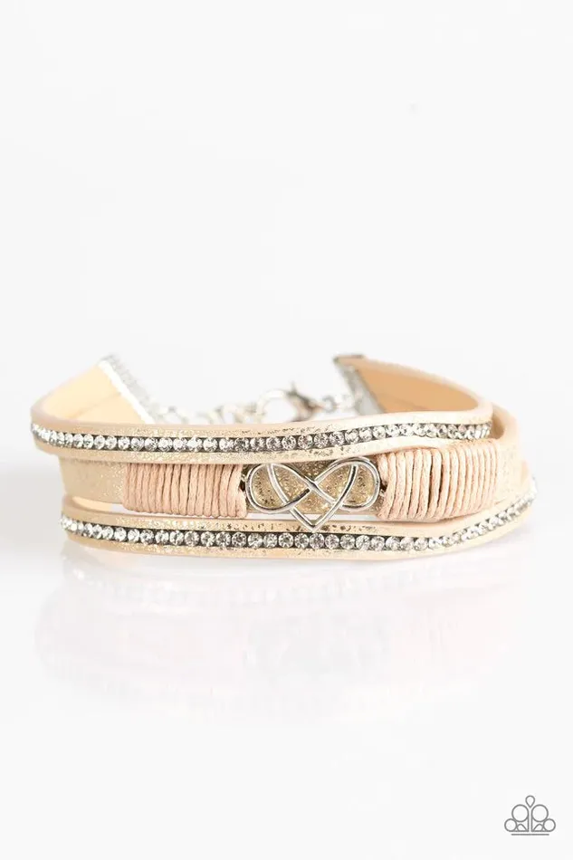 Paparazzi Jewelry Bracelets Paparazzi Bracelet Hustlin Heart Orange