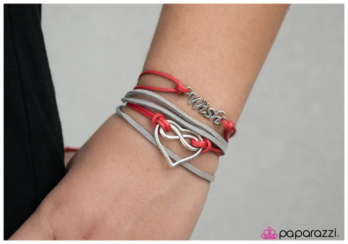 Paparazzi Jewelry Bracelets Paparazzi Bracelet I Wish I May Red