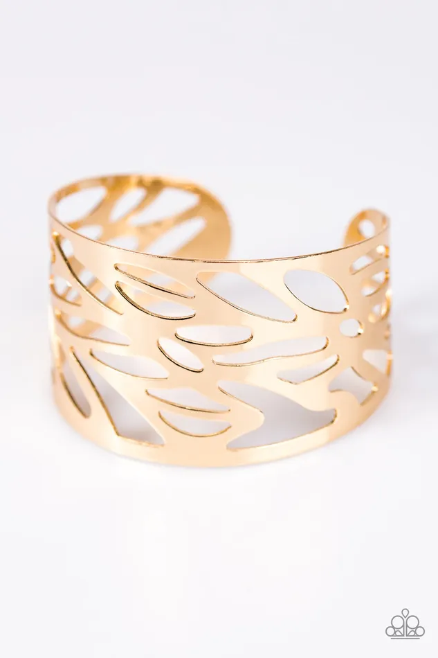 Paparazzi Jewelry Bracelets Paparazzi Bracelet Metallic Megalith Gold