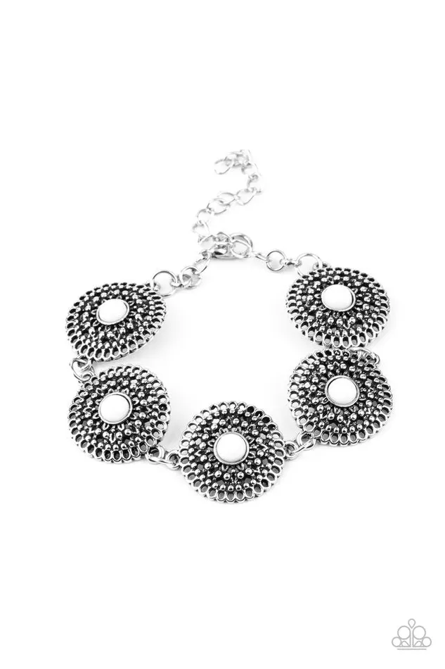 Paparazzi Jewelry Bracelets Paparazzi Bracelet Mojave Mandalas White Paparazzi Jewelry Bracelets Paparazzi Bracelet Mojave Mandalas White