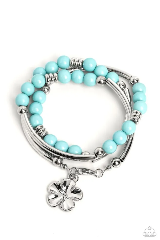 Paparazzi Jewelry Bracelets Paparazzi Bracelet Off the WRAP Blue Paparazzi Jewelry Bracelets Paparazzi Bracelet Off the WRAP Blue