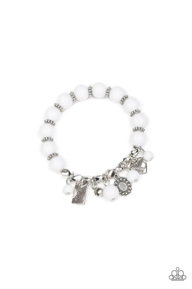 Paparazzi Jewelry Bracelets Paparazzi Bracelet One True Love White
