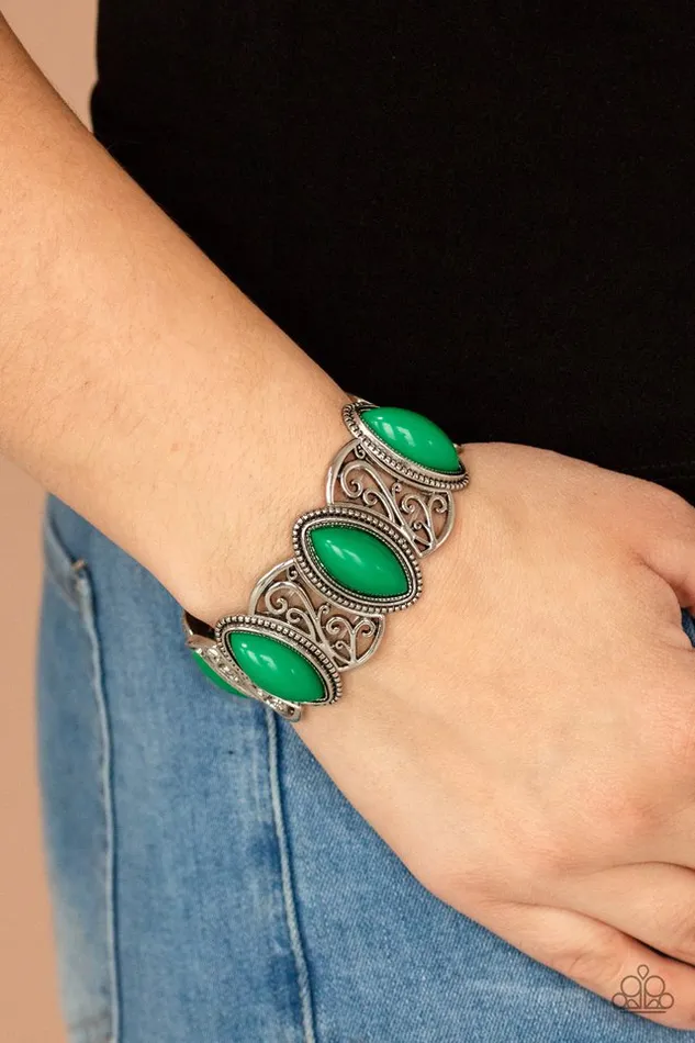 Paparazzi Jewelry Bracelets Paparazzi Bracelet POP Skip and a Jump Green