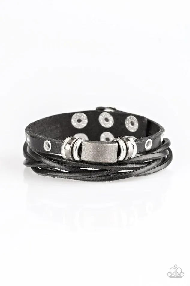 Paparazzi Jewelry Bracelets Paparazzi Bracelet Road Rally Black