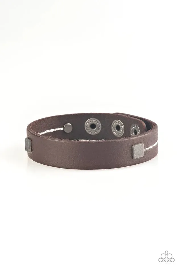 Paparazzi Jewelry Bracelets Paparazzi Bracelet Totally Trailblazing Brown