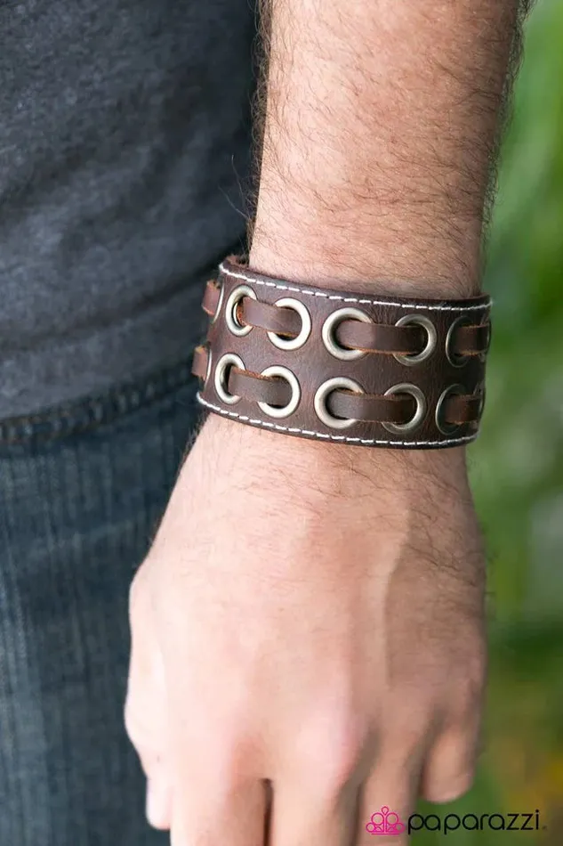 Paparazzi Jewelry Bracelets Paparazzi Bracelet Touchdown Brown