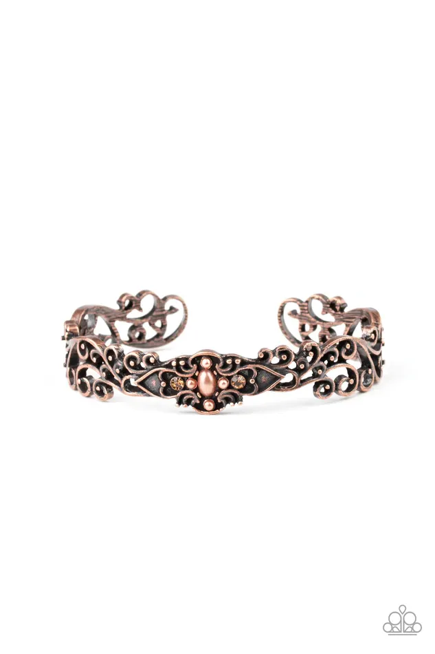 Paparazzi Jewelry Bracelets Paparazzi Bracelet Victorian Vines Copper
