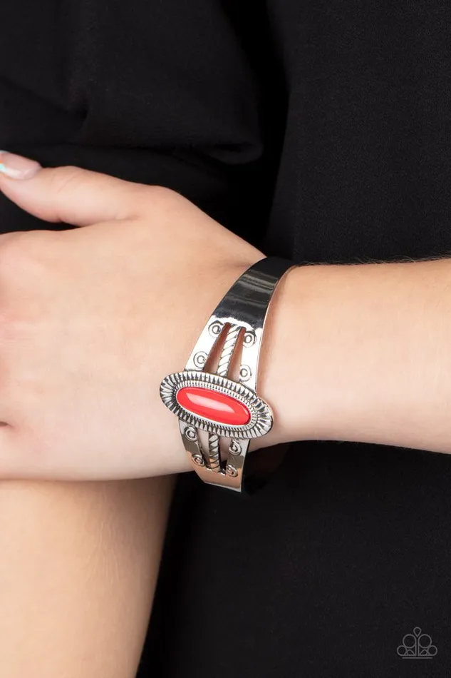 Paparazzi Jewelry Bracelets Paparazzi Bracelet Wanderlust Walkabout Red