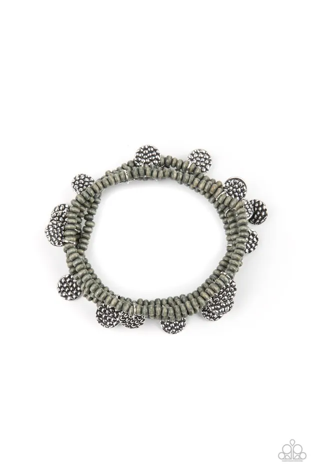 Paparazzi Jewelry Bracelets Paparazzi Bracelet WOODnt Count It Silver Paparazzi Jewelry Bracelets Paparazzi Bracelet WOODnt Count It Silver