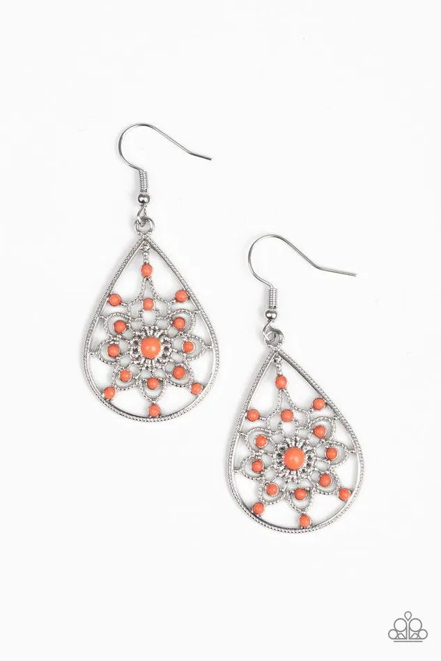 Paparazzi Jewelry Earrings Paparazzi Earring A Flair For Fabulous Orange