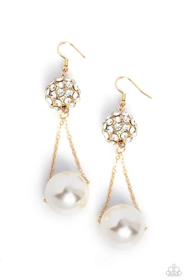 Paparazzi Jewelry Earrings Paparazzi Earring Ballerina Balance Gold Paparazzi Jewelry Earrings Paparazzi Earring Ballerina Balance Gold
