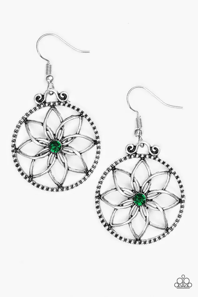 Paparazzi Jewelry Earrings Paparazzi Earring Bloom Bloom Green