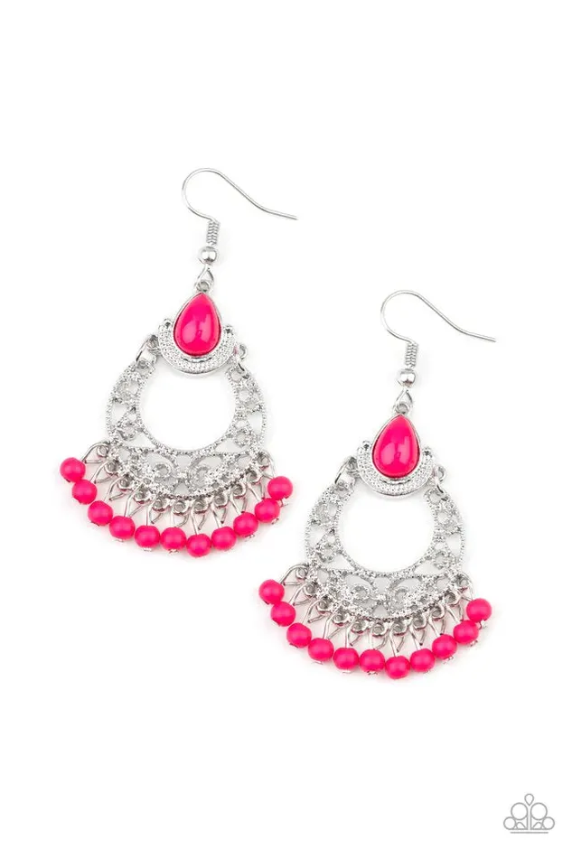 Paparazzi Jewelry Earrings Paparazzi Earring Colorful Colada Pink