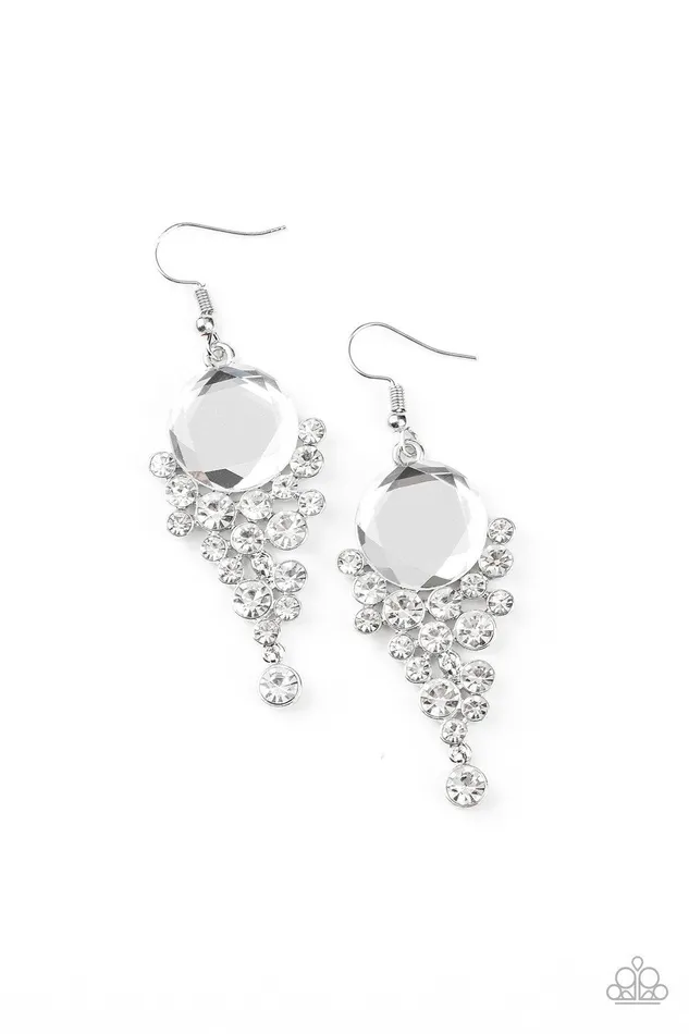 Paparazzi Jewelry Earrings Paparazzi Earring Elegantly Effervescent White Paparazzi Jewelry Earrings Paparazzi Earring Elegantly Effervescent White