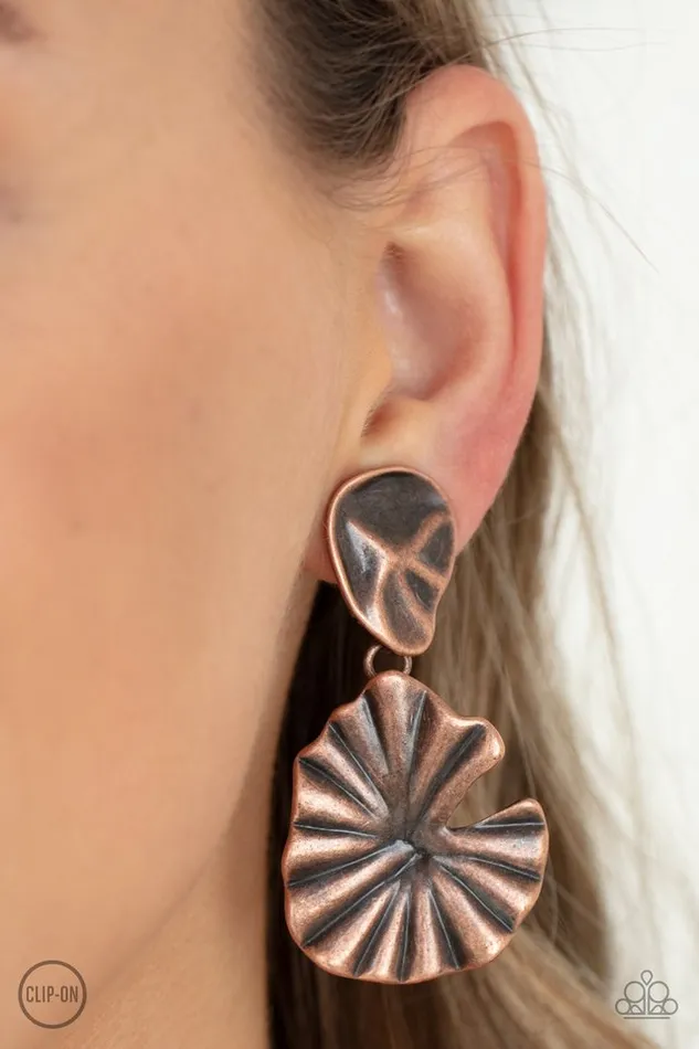 Paparazzi Jewelry Earrings Paparazzi Earring Empress Of The Amazon Copper