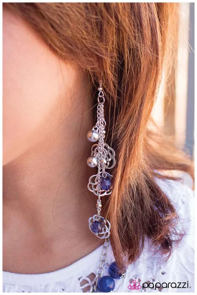 Paparazzi Jewelry Earrings Paparazzi Earring Getting the Hang of It Blue