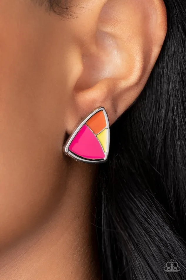 Paparazzi Jewelry Earrings Paparazzi Earring Kaleidoscopic Collision Multi