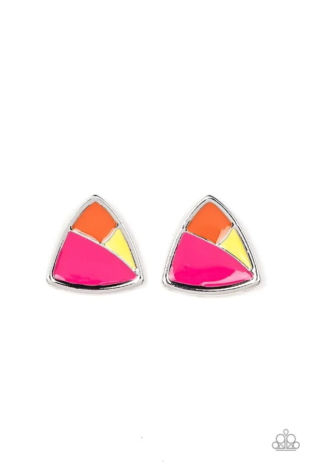 Paparazzi Jewelry Earrings Paparazzi Earring Kaleidoscopic Collision Multi