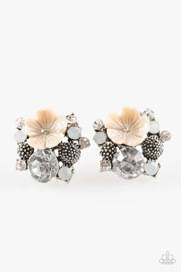 Paparazzi Jewelry Earrings Paparazzi Earring Lily Valleys Brown Post