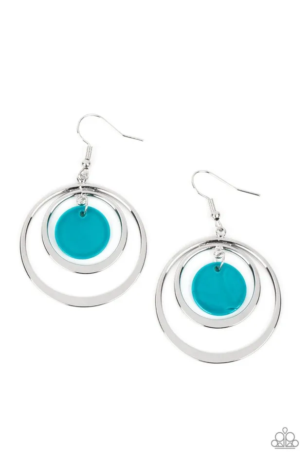 Paparazzi Jewelry Earrings Paparazzi Earring Mai Tai Tango Blue Paparazzi Jewelry Earrings Paparazzi Earring Mai Tai Tango Blue