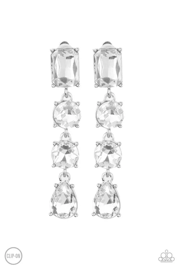 Paparazzi Jewelry Earrings Paparazzi Earring Make ALIST White Paparazzi Jewelry Earrings Paparazzi Earring Make ALIST White