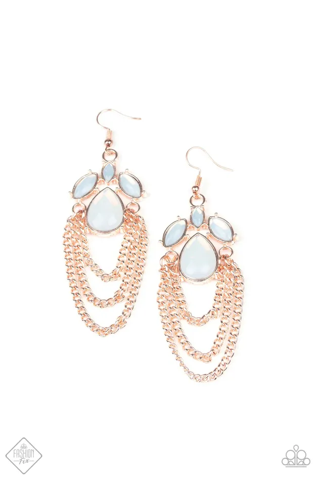 Paparazzi Jewelry Earrings Paparazzi Earring Opalescence Essence Gold
