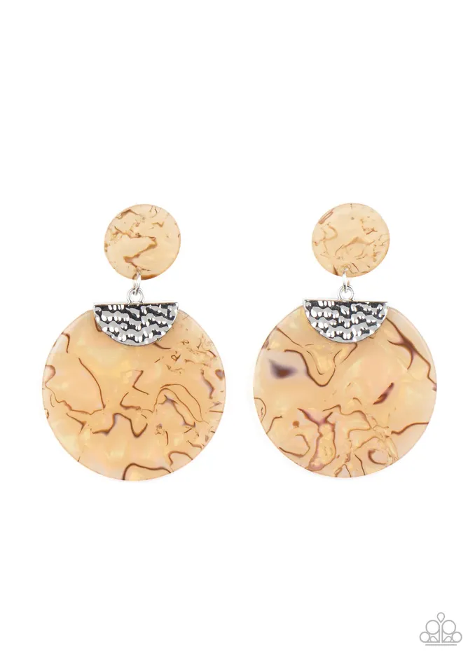 Paparazzi Jewelry Earrings Paparazzi Earring Really Retropolitan Yellow