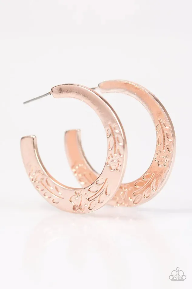 Paparazzi Jewelry Earrings Paparazzi Earring SPRING It On Rose Gold