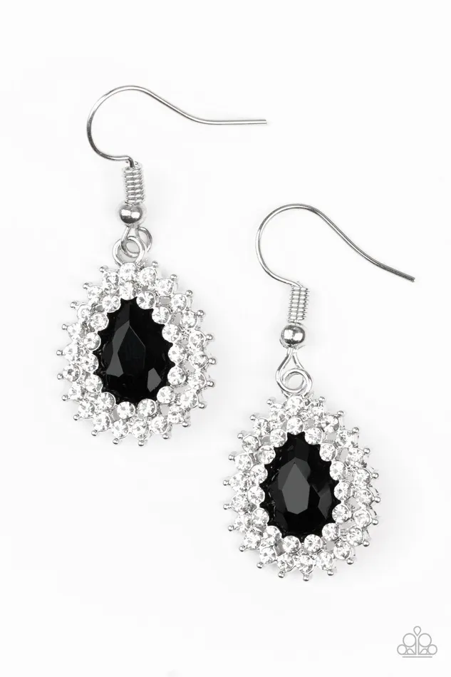Paparazzi Jewelry Earrings Paparazzi Earring StarCrossed Starlet Black