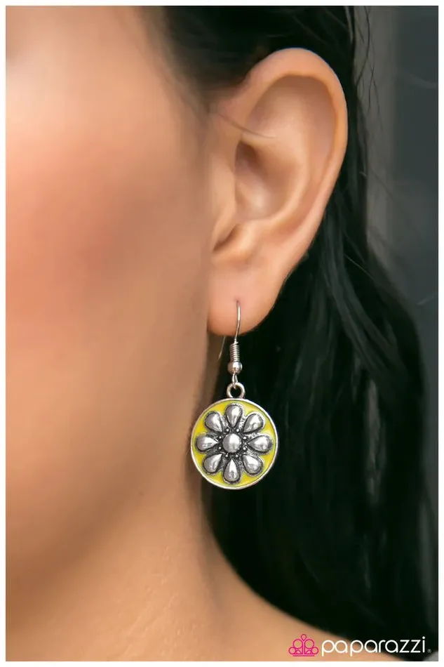 Paparazzi Jewelry Earrings Paparazzi Earring The Pep Squad Yellow