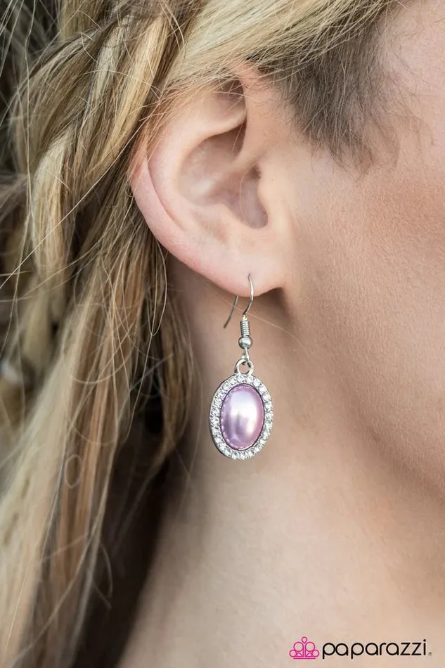 Paparazzi Jewelry Earrings Paparazzi Earring Timelessly Tampa Purple