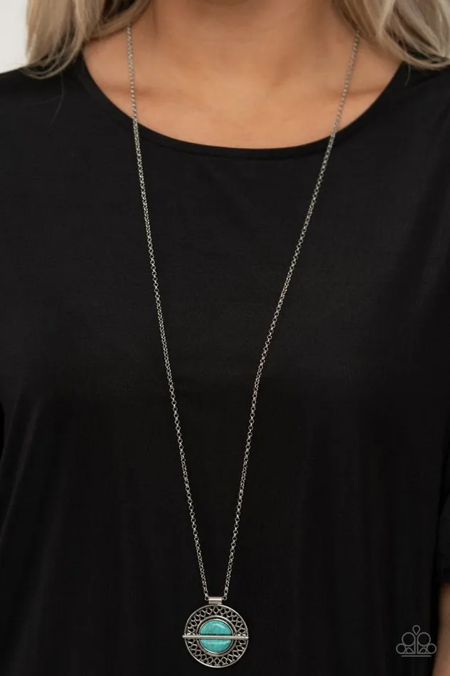 Paparazzi Jewelry Necklaces Paparazzi Necklace Adobe Adornment Blue