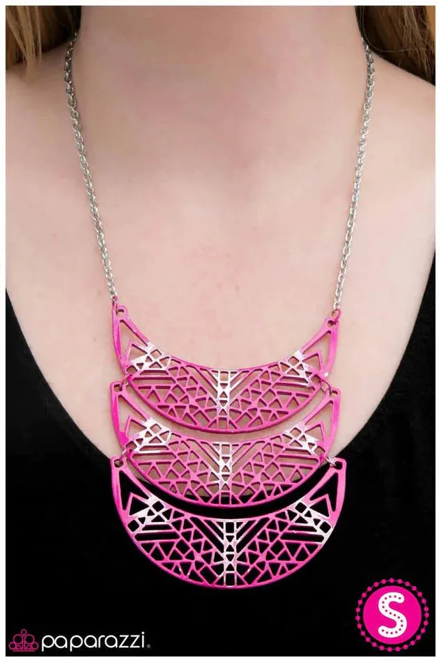 Paparazzi Jewelry Necklaces Paparazzi Necklace All INTENSE and Purposes Pink