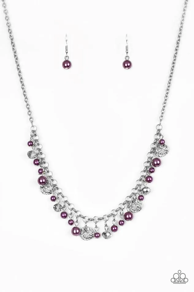 Paparazzi Jewelry Necklaces Paparazzi Necklace Coastal Cache Purple