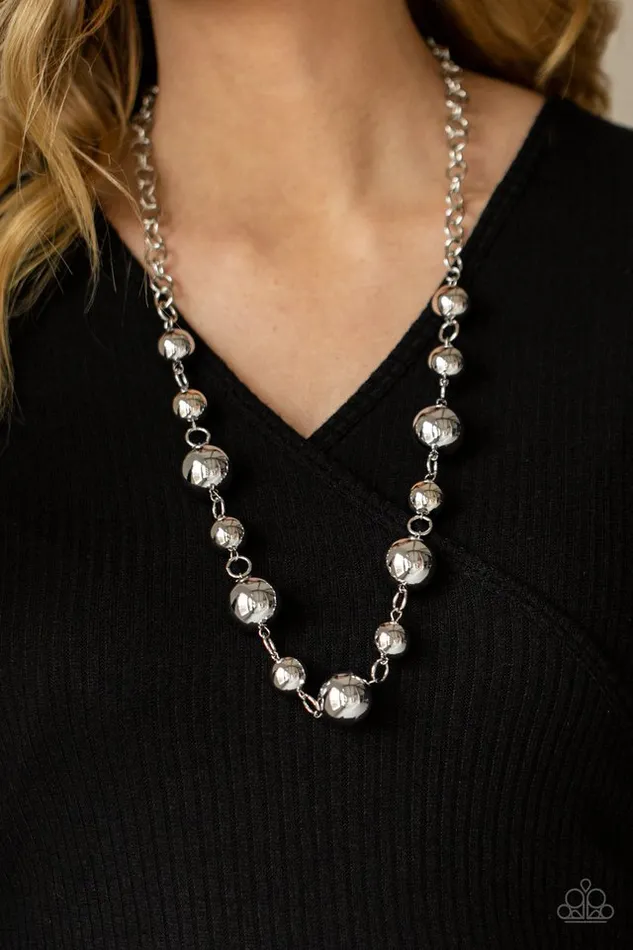 Paparazzi Jewelry Necklaces Paparazzi Necklace Commanding Composure Silver