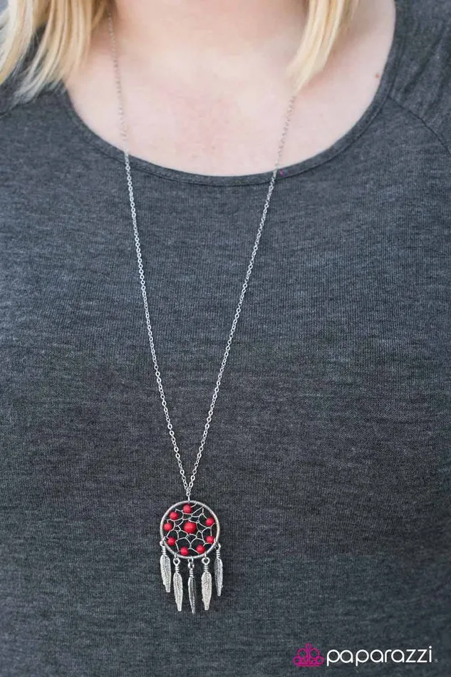 Paparazzi Jewelry Necklaces Paparazzi Necklace Desert Dreams Red